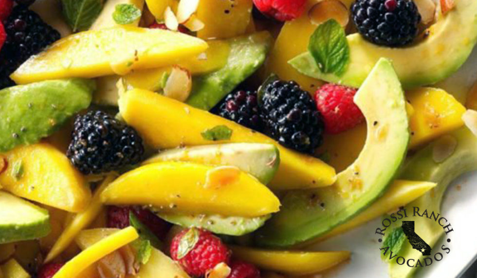 Avocado Fruit Salad with Tangerine Vinaigrette Rossi Ranch Avocados