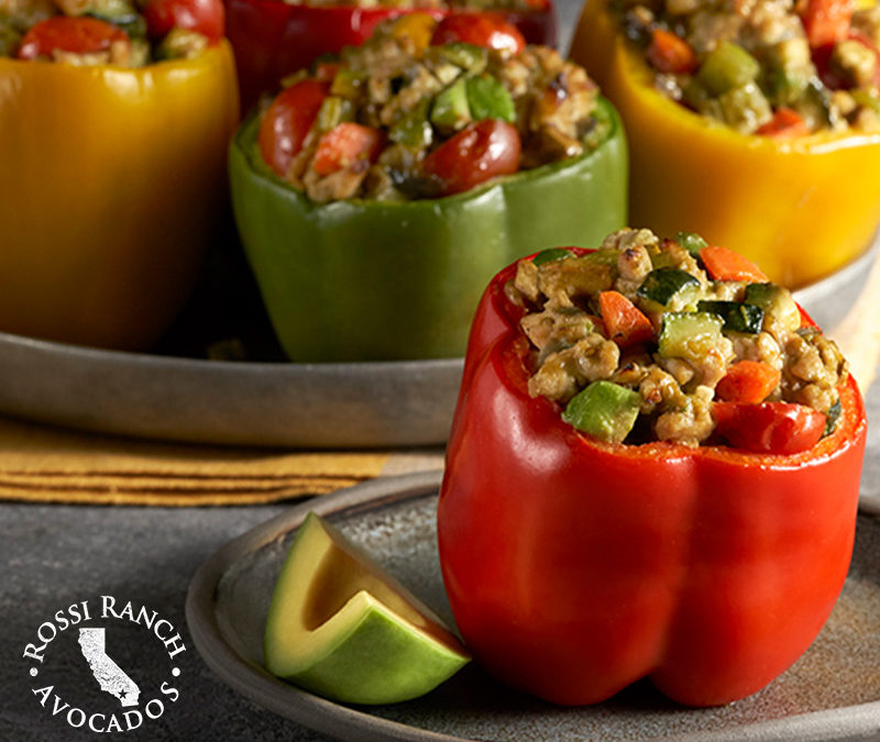 Warm and delicious, these California-style Stuffed Bell Peppers with avocado are a healthy twist on a favorite cool-weather meal!