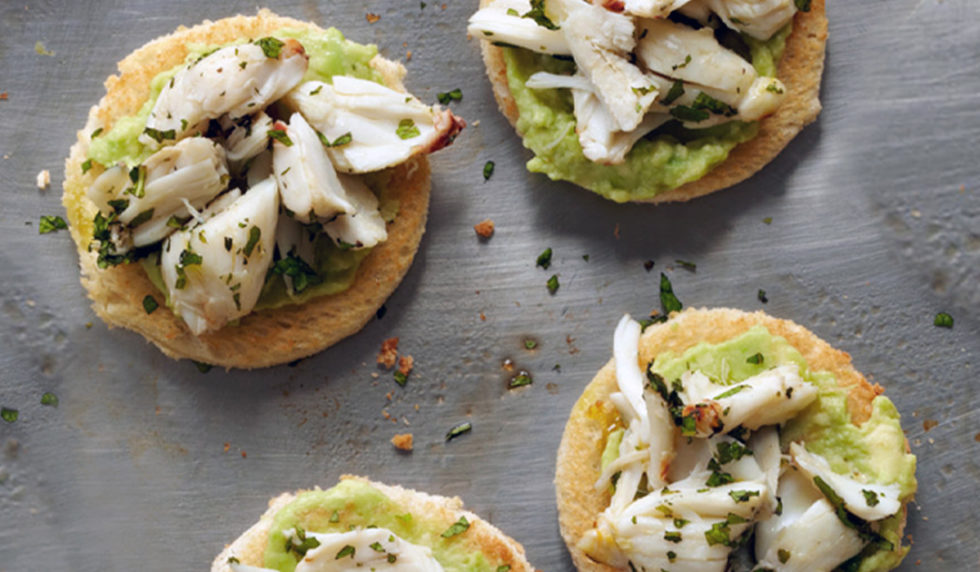 Crab & Avocado Toasts Rossi Ranch Avocados